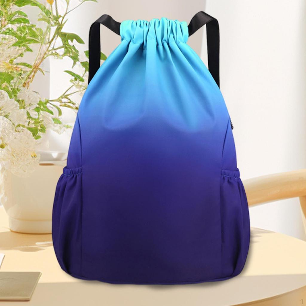 Drawstring Bag Basketball Storage Water Resistant String Backpack Cinch for Travel