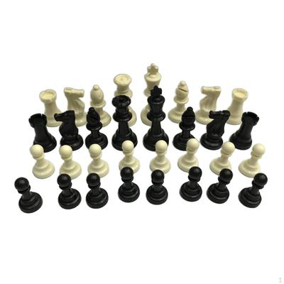 Set di scacchi standard da 32 pezzi con scacchi da torneo con base in feltro