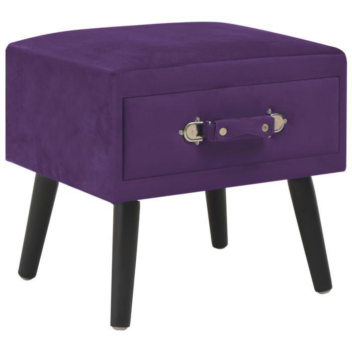 VidaXL 2x Tables de Chevet Table de Nuit Commode Table d’Appoint Bout de Canapé Table Basse Chambre à Coucher Salon Salle de 276385