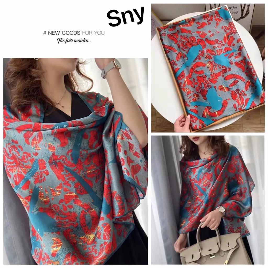 New Style of Beautiful Brocade Scarf for Women's Spring and Autumn Style Fashionable Korean Style with Versatile Style Hangzhou Silk Scarf Shawl