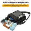 Fashionable Multifunctional Crossbody Bag Men's Shoulder Bag Multi-pocket Messenger Bag with Adjustable Shoulder Straps