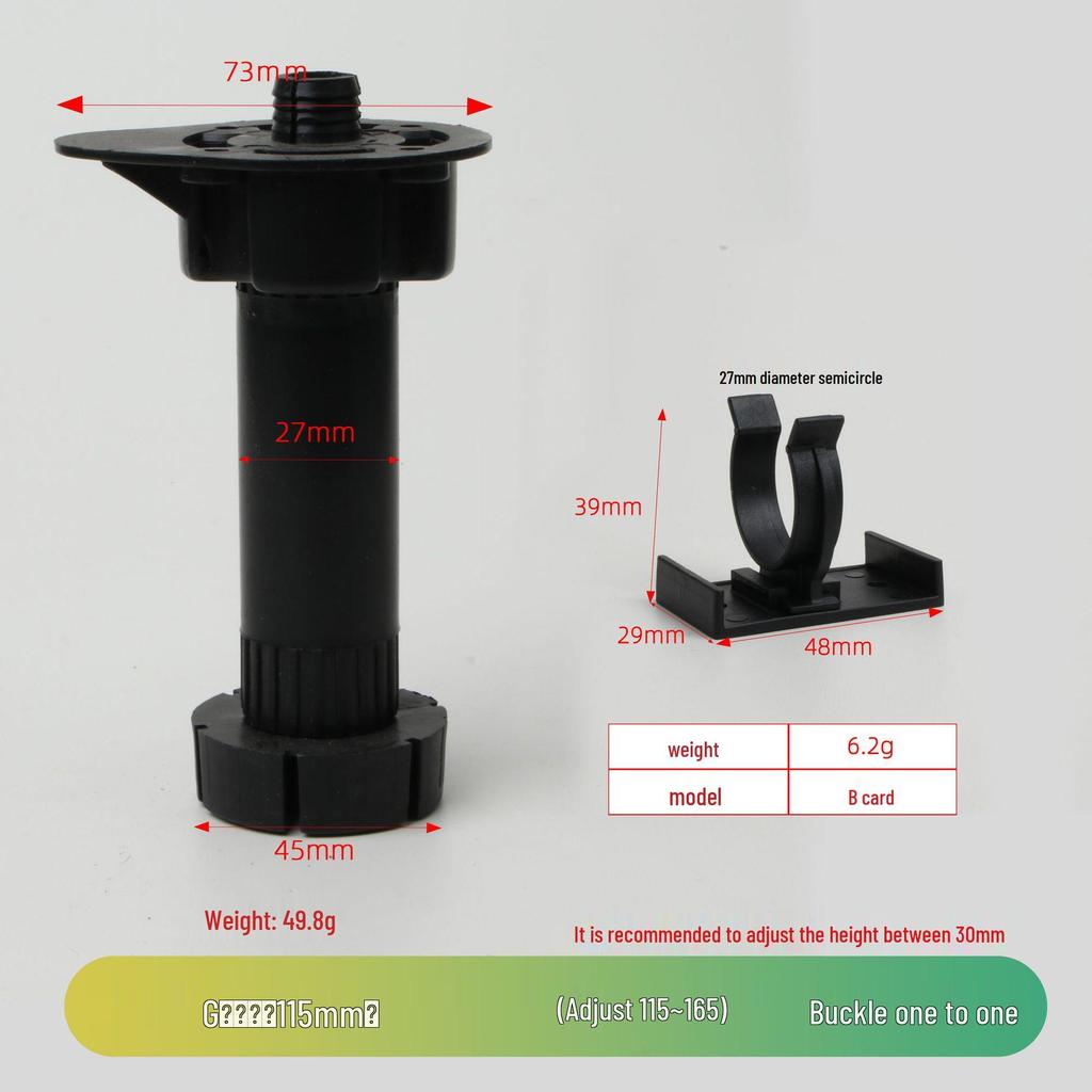 Adjustable Cabinet and Sofa Legs - Thickened ABS Plastic Support