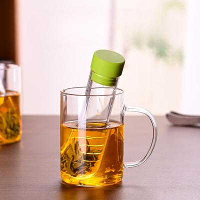 High Borosilicate High Temperature Resistant Glass Test Tube Tea Leak Household Mini Tea Leak Lazy Tea Separation Tea Brewer