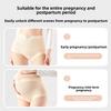 Women Spring and Autumn New Pure Cotton Antibacterial Crotch Pregnancy No Trace High Waist Belly Triangle Briefs