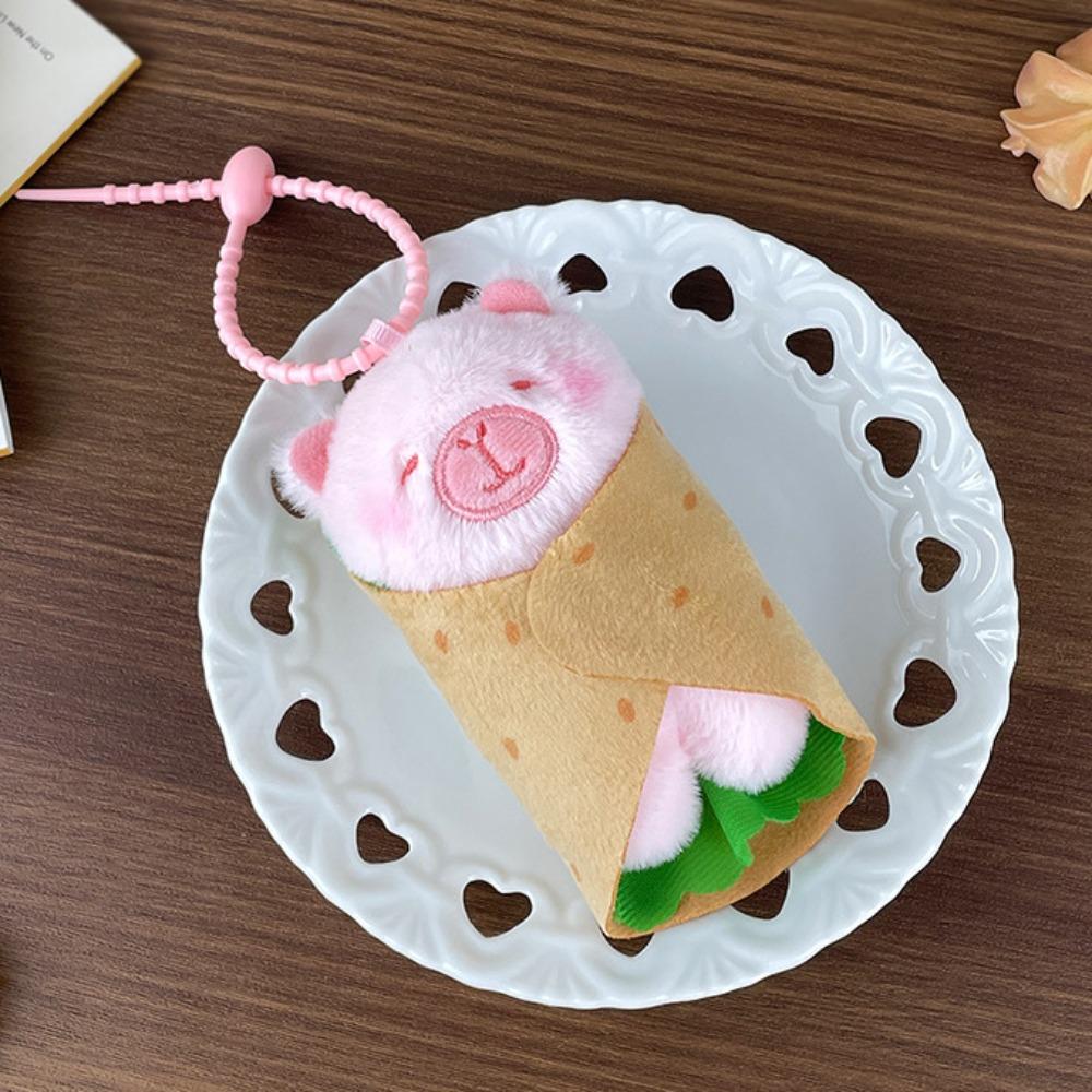 

Panda Stuffed Animal Toy Cute Cartoon Doll Keychain Capybara Burrito Plush Pendant Small Gift Capybara