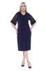 Women's Big Size Dress Sparkly Stylish Plus Size Dress 21B-2305