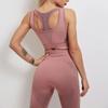 Fashion Seamless Hollow Tight Slim Sporty Leggings Casual Exercise Yoga Pants Lady Elegant Booty Lifting Fitness Sportswear 30161