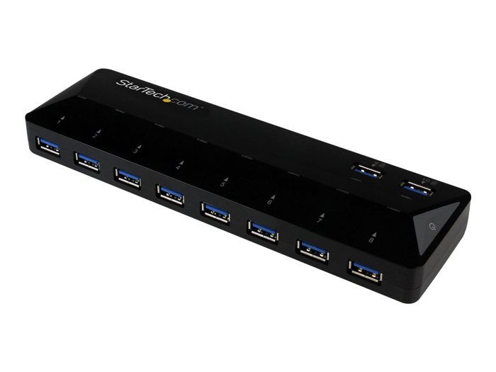 StarTech.Com Hub USB 3.0 À 10 Ports Avec Ports De Charge Et Synchronisation - 2x 1,5 A (ST103008U2C)