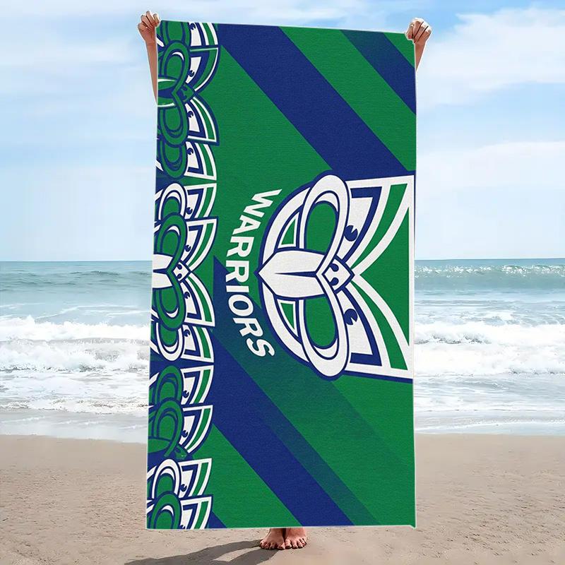New Zealand Warriors Print Beach Towel, Large Soft Quick Dry Towel for Beach Camping Swimming