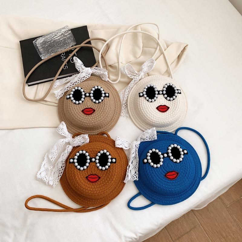 Bag Female Cute New Fashion Personalized Shoulder Bag Cotton and Linen Woven Straw Bag Niche Versatile Messenger Bag
