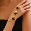 Fashion exaggerated jewelry unique personality snail high sense finger bracelet ring