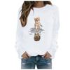  Winter Womens Casual Tops Ladies Print Sweatshirt Blouse Tee Sweater