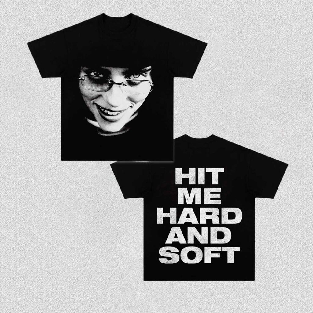 Billie Eilish Y2k Graphics Cotton Unisex Shirt 2026 New Short Sleeve Unisexs Womens Fashion Hiphop 2026 Summer Tshirt Fan Gifts