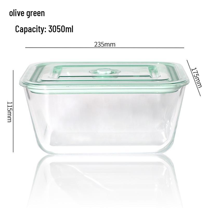 Contenitore Grande in Vetro per Conservazione di Frutta, Kimchi e Altro - Lusso Leggero, per Alimenti, Ermetico e Ideale per la Refrigerazione.