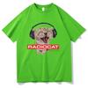 British Rock Band Radiohead Funny Radiocat The Bends Print Tshirt Men Women Vintage Gothic Oversized Tshirt Male Meme T Shirts