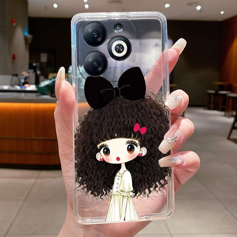 Casing For infinix Smart 8/Smart 8 Pro Luxury Dragon Cute Cool Boys Girls Soft silicone Phone Case Back Cover Transparent Shell