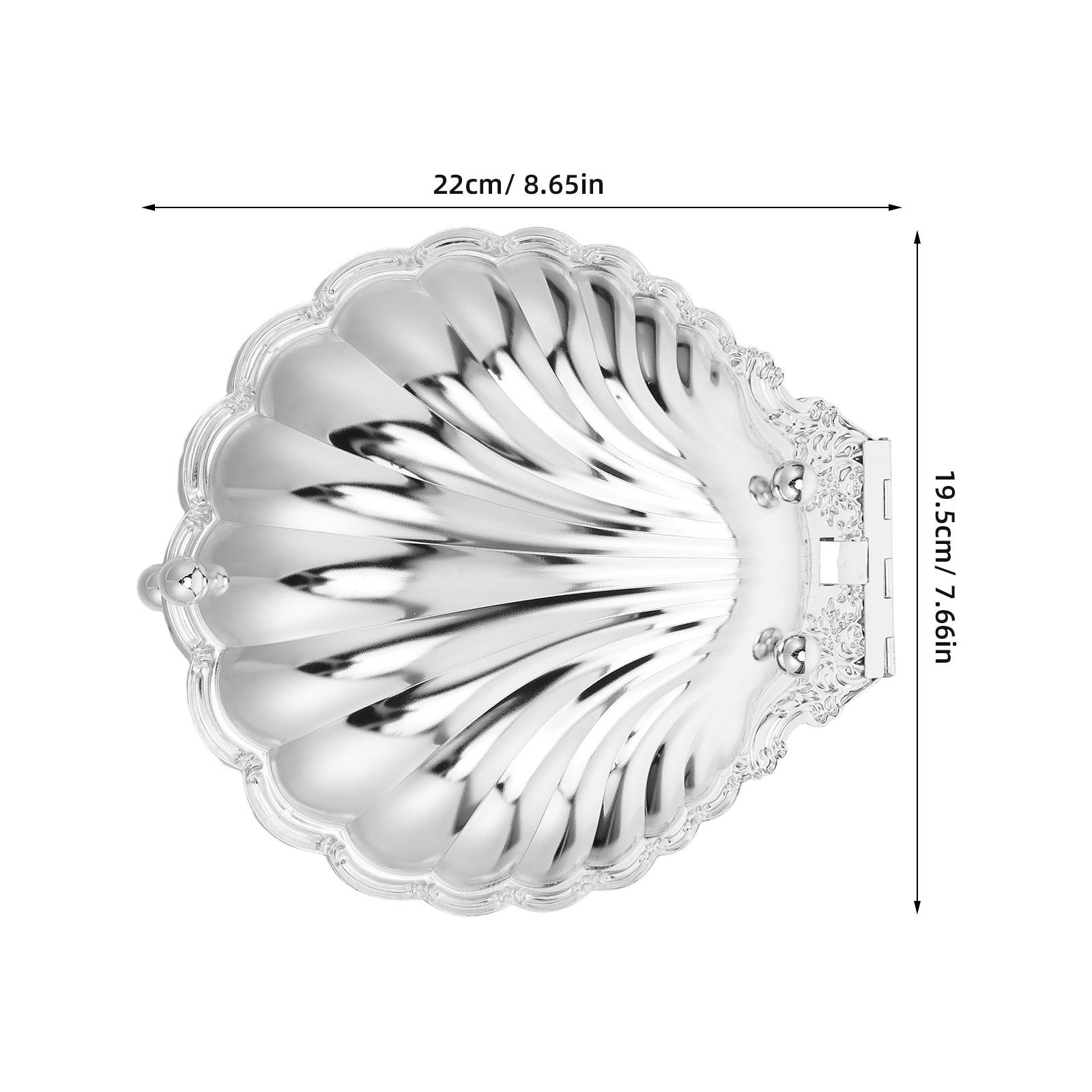 Vintage Seashell Fruit Bowl Retro Design Decorative Serving Bowl for Kitchen Dining Table Centerpiece Dishware