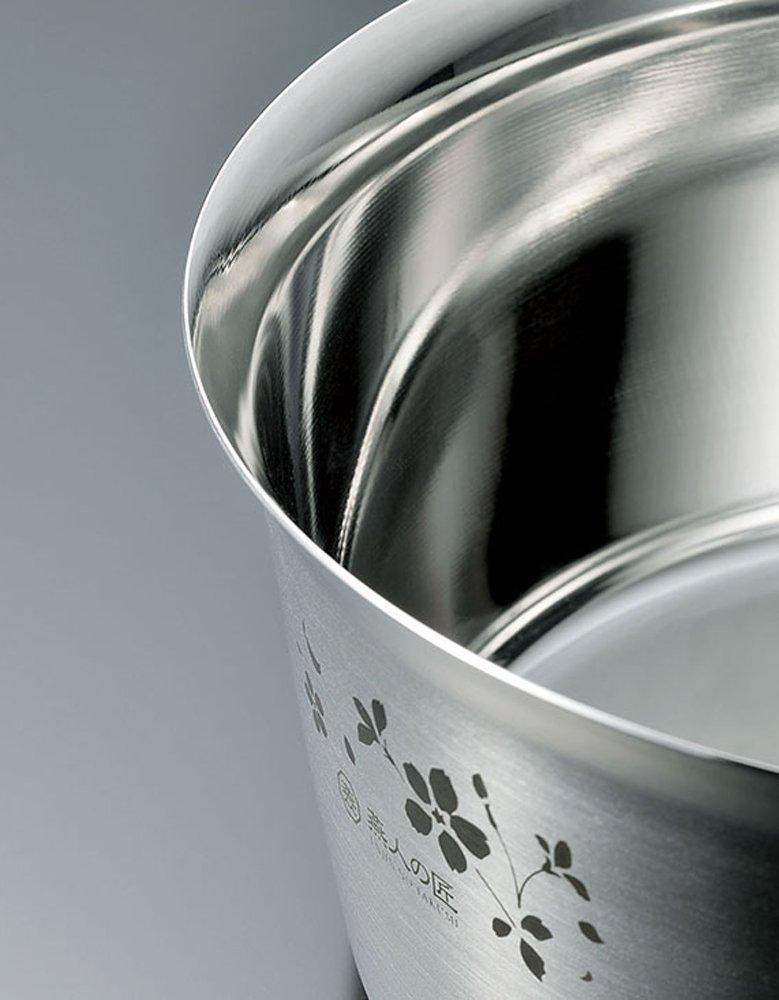 Tsubamejin Takumi Sakuragin Sada kuchyňského náčiní 6 kusů na nalévací hrnec hrnec hrnec hrnec na těstoviny (Snadný jednou rukou 18cm, jednou rukou 18cm, obouruč 20cm, 20cm, naběračka,