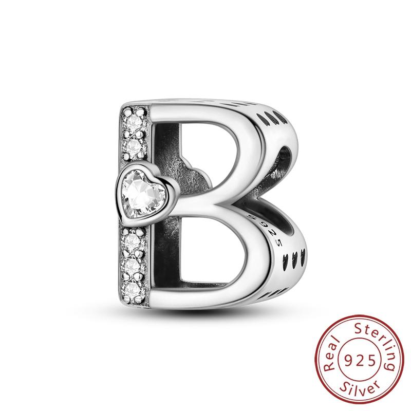 Buchstaben Serie 100% Kupfer Alphabet A-Z Anhänger Namensperlen Passend für Original Armbänder Armreif Halskette DIY Schmuck Geschenk