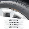 3D Aluminium 4MATIC Logo Wheel Rim Sticker Decals Emblem Badge For Mercedes Benz A B C E S GLA GLC GLE GLS CLS Accessories AR1