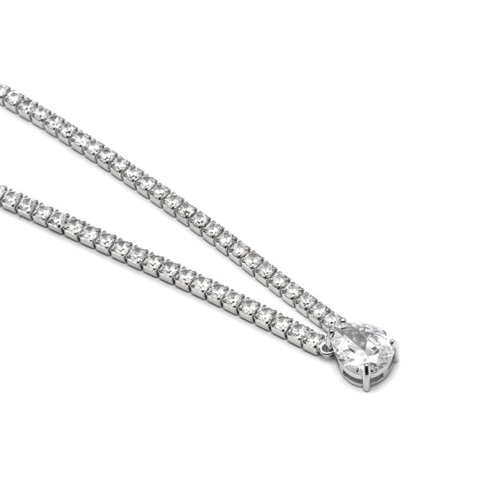 Collier - LUXENTER - Guoi - Argent 925 - Zircons Brillants - Plaqué Rhodium