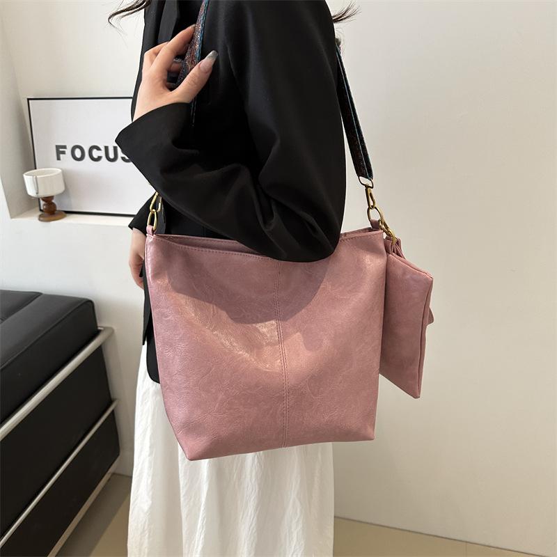 Jaro Nový Styl Módní Ruční Taška přes Rameno Crossbody Velká Kapacita Vysoce Kvalitní Dojíždění Tote Bag Kbelíková Taška Dámská Taška