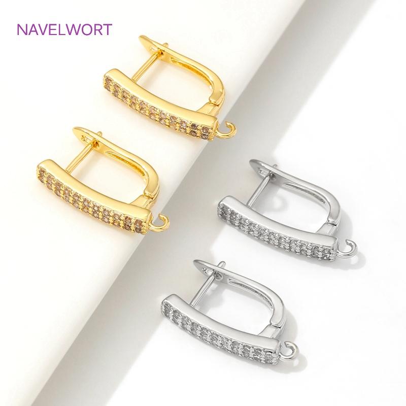 Crochets de Boucles d'Oreilles Plaqués Or 18K Fermoirs Laiton Accessoires de Boucles d'Oreilles Fil d'Oreille Pour Fabrication de Boucles d'Oreilles Apprêts, Accessoires de Fabrication de Boucles d'Oreilles DIY