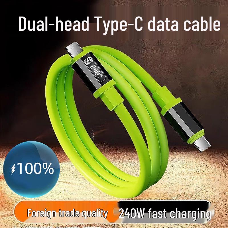 240W Fast-Charging Type-C Cable for Apple 15/16 and Huawei Laptops