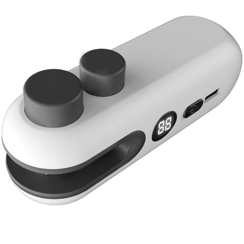 

Small Portable Snacks Sealer Manual Sealing Tool Battery Food Preservations Tool Suitable for Home and Office Use 1