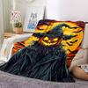 1 Stück Kürbis Hexe Decke Leichte Flanelldecke Überwurfdecke Für Sofa, Bett, Reise, Camping, Wohnzimmer, Büro, Couch, Stuhl Und Bett yy251015