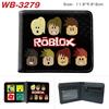 Virtual World Game Peripheral Wallet Cartoon Print Short Fold Card Holder Unisex 1pcs