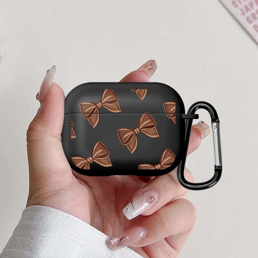 Earphone Cases Cover Case For Airpods Pro2 Pro 3 4 2 Pro3 1 Retro Bow Tie