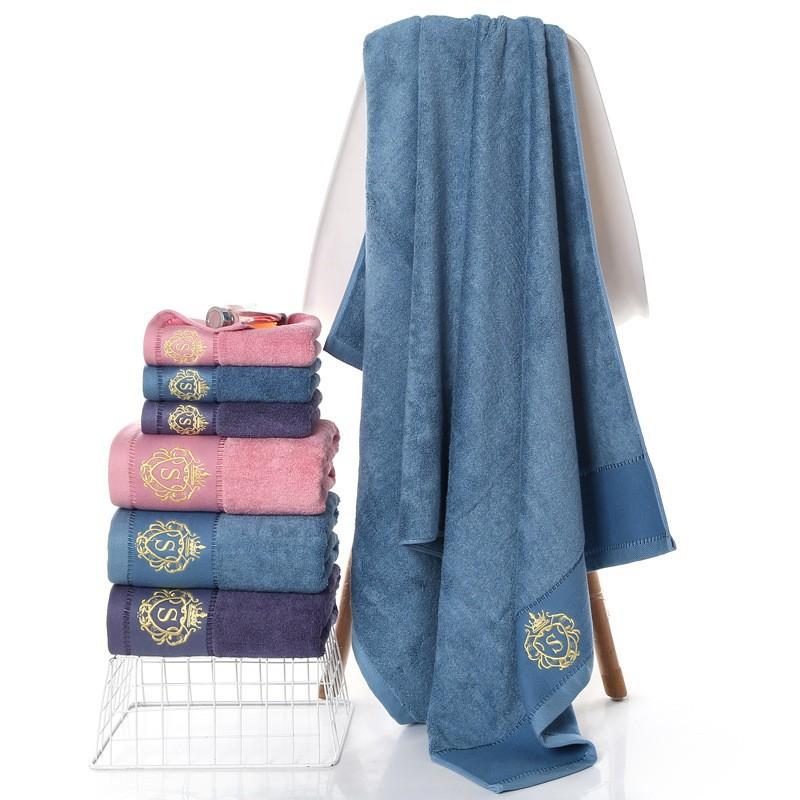 The same bath towel towel set bamboo fiber material special absorbent towel for sensitive skin