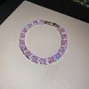 French Zircon Heart Pendant Bracelet With Elegant Design For Womens Office Wear