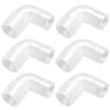 CPAP Hose Elbow Connectors with Clear PVC 90-Degree Design for Redirecting a Breathing Tube Connection at a Right Angle