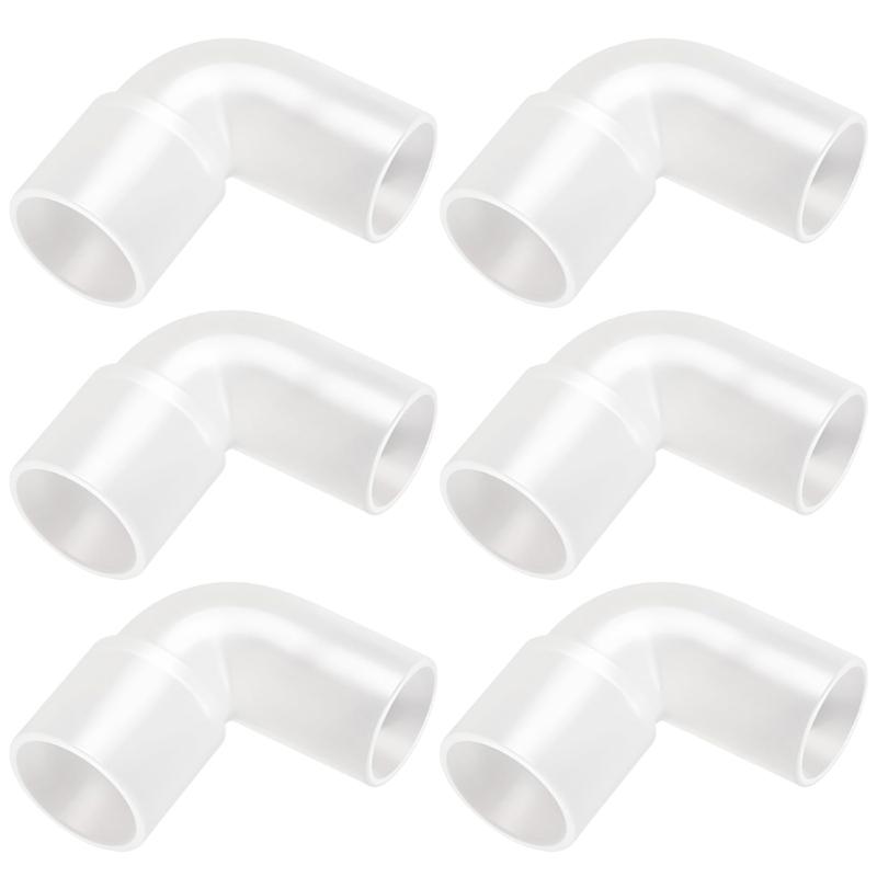 CPAP Hose Elbow Connectors with Clear PVC 90-Degree Design for Redirecting a Breathing Tube Connection at a Right Angle