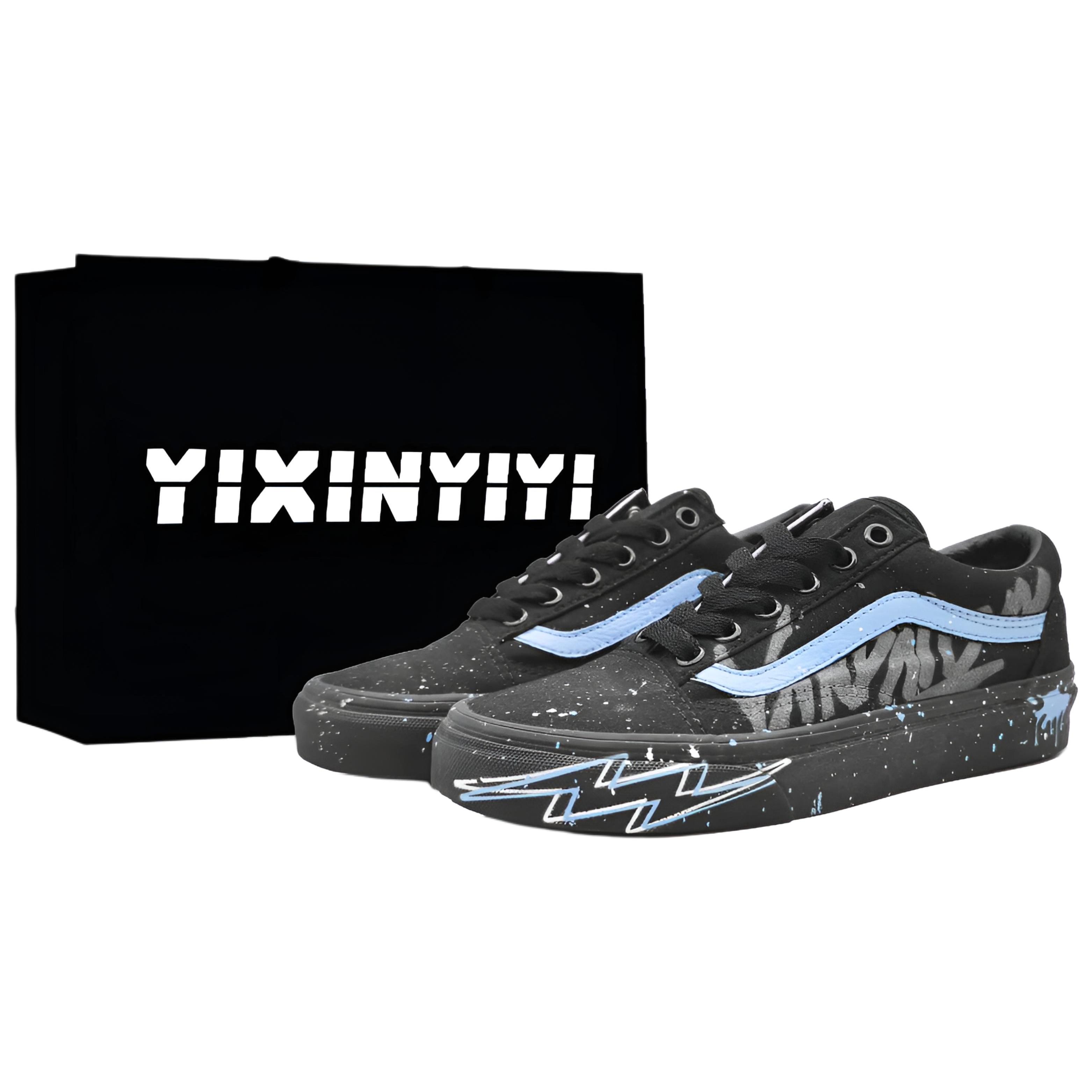 Vans Old Skool Низкие Скейтбордические Кроссовки Унисекс Ягодный Синий VN000D3HBKA(Команда400-) 36.5