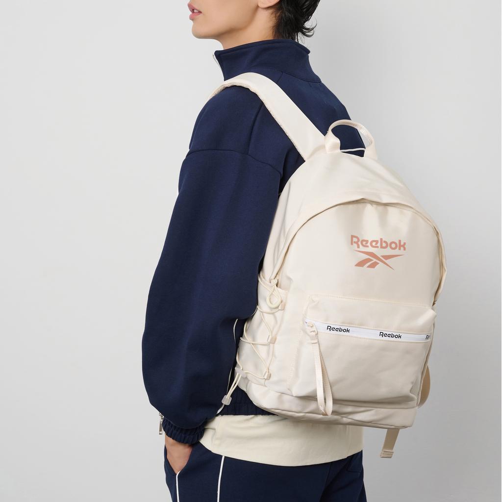 New Reebok Fabric Computer Backpack Regular Unisex Light Gray/Navy Blue/Black/Light Pink/Ecru RB230016M