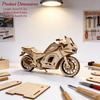 3D Wooden Motorcycle Puzzle Miniature : The Perfect Holiday Present Ideal for Halloween Christmas Plus Birthdays