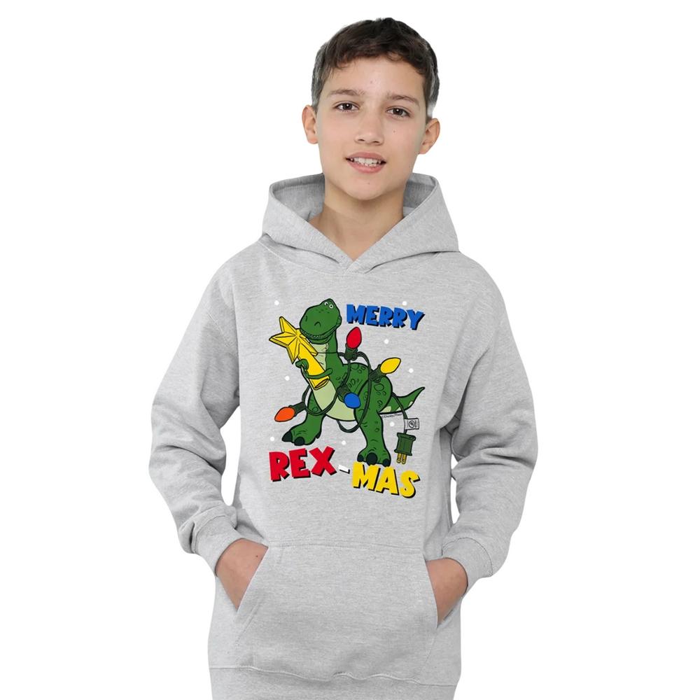 Toy Story Childrens/Kids Merry Rexmas Heather Christmas Pullover Hoodie