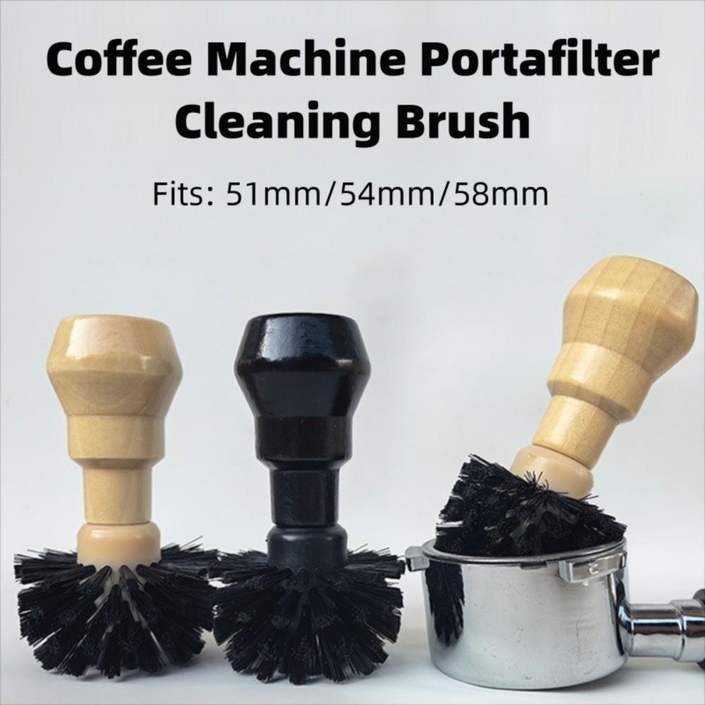 PP Espresso Siebträger Reinigungsbürste für 51/54/58mm Kaffeefilterbürste Café Zubehör