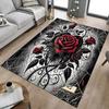 1PC Rose Heart Carpet Office Rug Mat Home Decor Area Carpet Festival Gift Office Desk Chair Carpet Longlasting Material