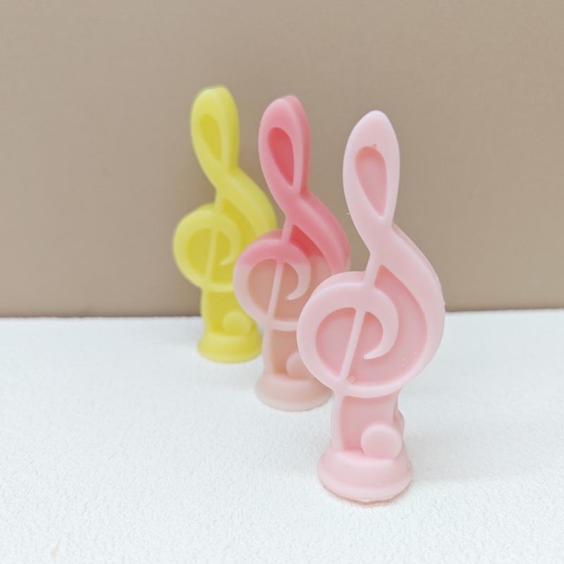 Musical Note Candle Molds Silicone Moulds Scented Candle Resin Casting Molds Handmade DIY Clay Molds Table Decorations