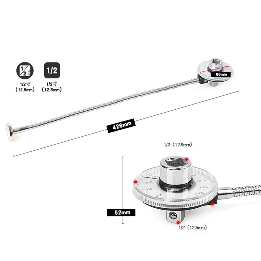 Magnetic Torque Angle Meter 1 2inch Drive Vehicle Parts Car Supplies