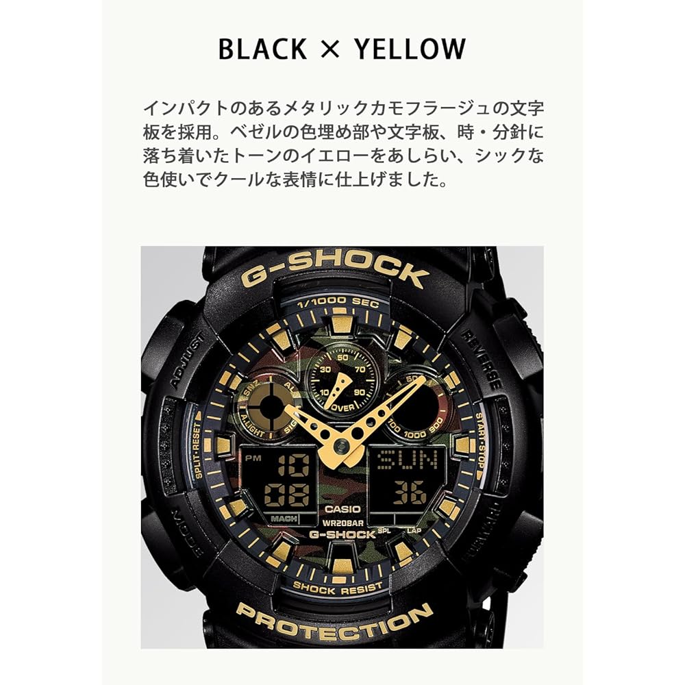 Casio G-Shock GA-100CF-1A9JF Men's Watch Black Analog Digital Waterproof