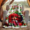 Strawberry Flannel Blanket Soft Warm All-Season Throw, Design for Camping, Car Travel, Hiking Sofa, Bed, Office Perfect Gift for Parties