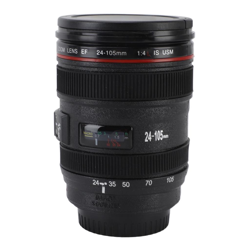 Camera Lens Coffee Mug Multipurpose Innovative Leakproof Camera Lens Cups for Photographers Traveler