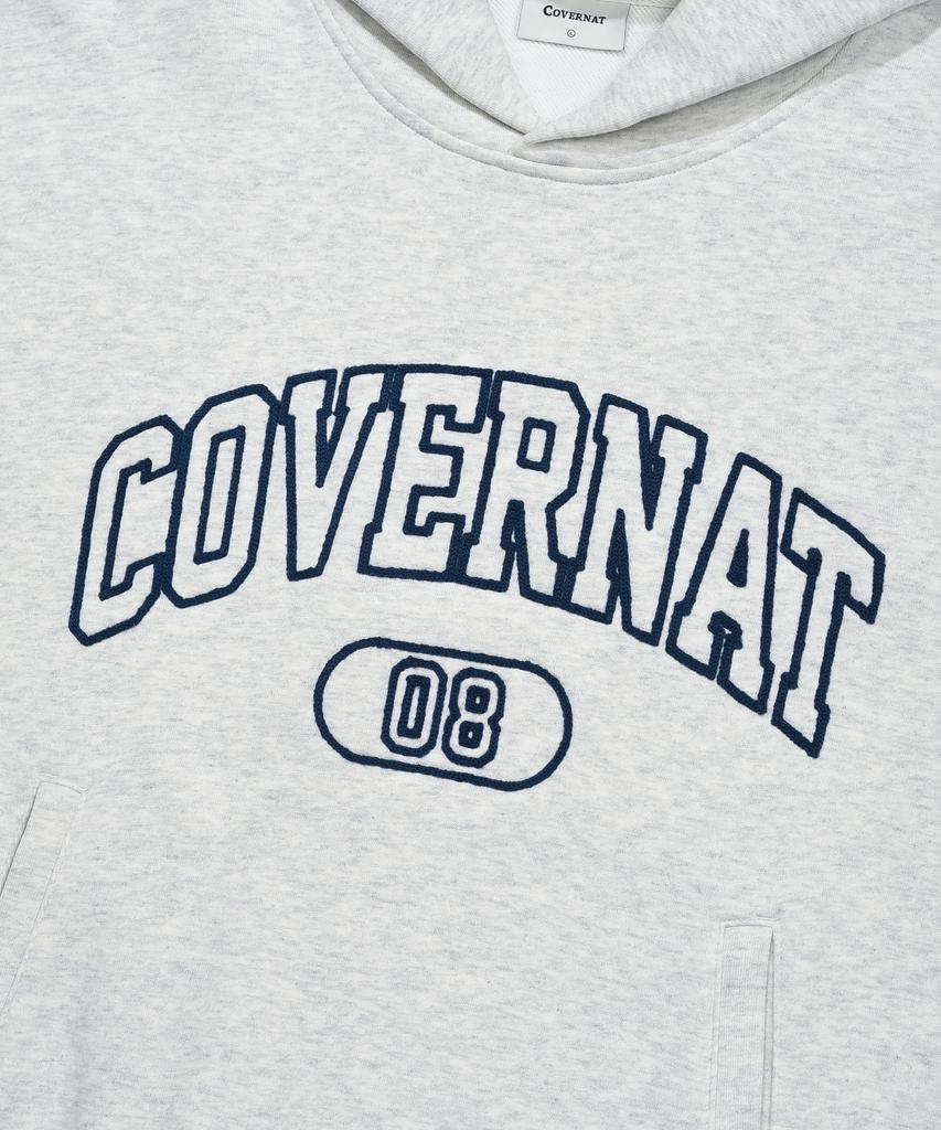 Arch Logo Hoodie Heather Grey