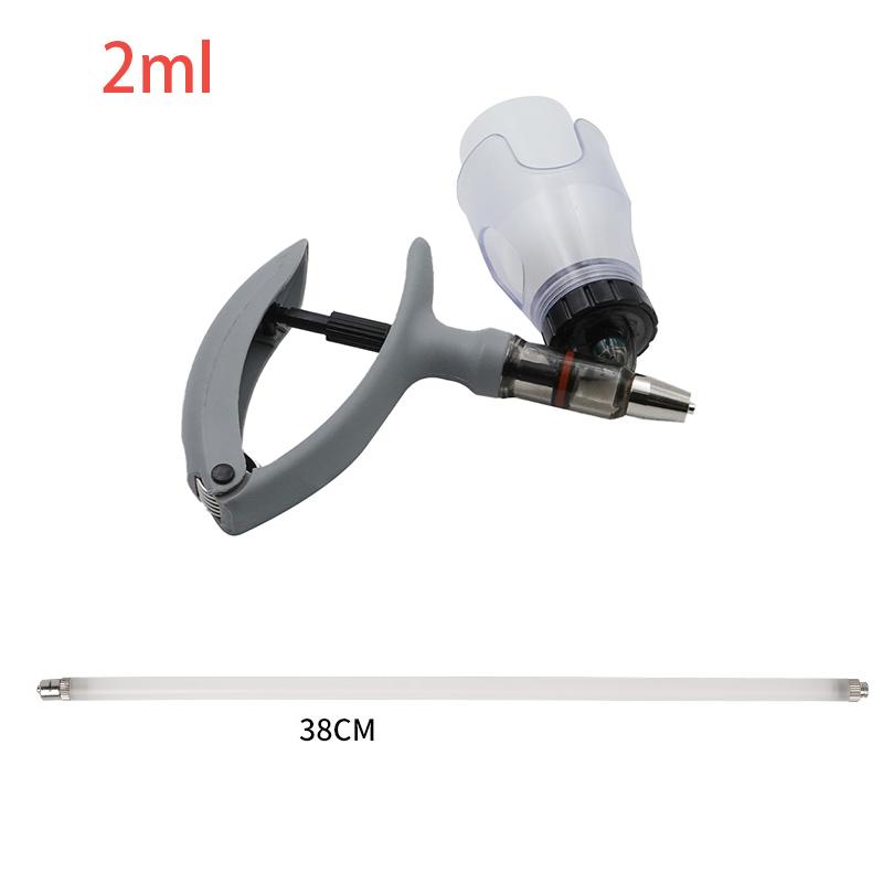1-10Ml Veterinary Continuous Injector with Extension Tube 28Cm/38Cm Vaccine Injection Poultry Adjustable Automatic Injector