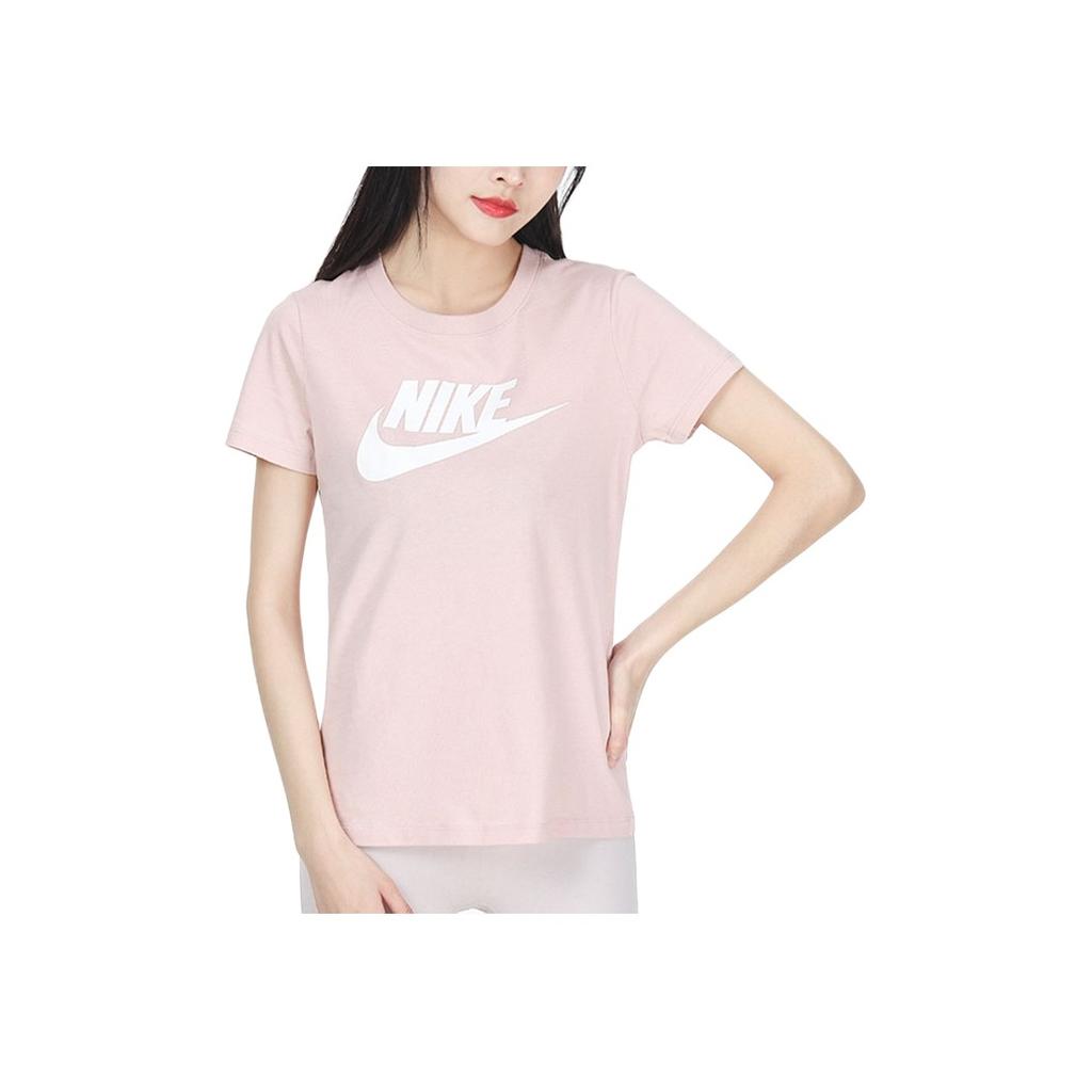 Nike Breathable Casual Crew Neck Short Sleeve T-Shirt Women Tops Oxford-Pink BV6170-601
